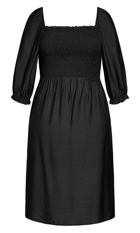 Plus Size Black Fearless Midi Dress 4