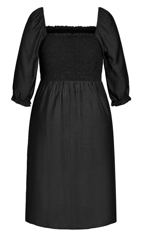 Plus Size Black Fearless Midi Dress 5