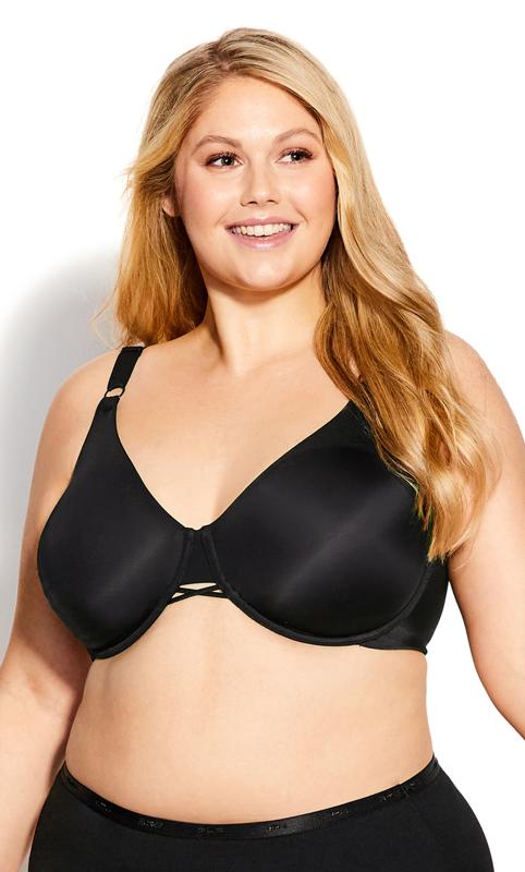 Lunaire Women's Plus-Size Denmark Seamless Sensation Minimizer Bra, Black,  34D at  Women's Clothing store: Minimizer Bras