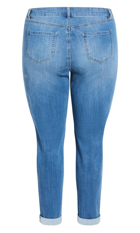 Evans Blue Light Wash Cropped Jeans 9