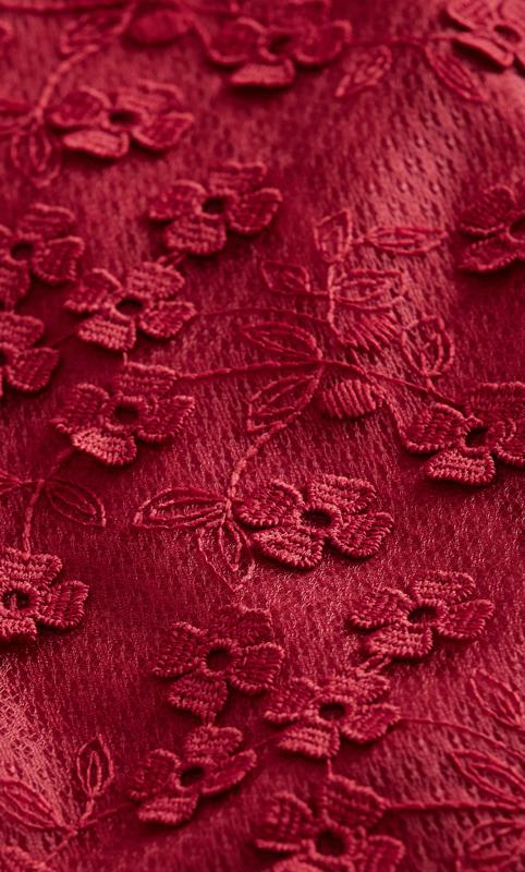Festive Detail Love Red Puff Sleeve Sweetheart Mini Dress 6
