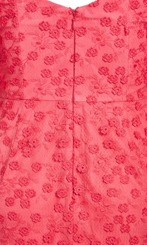 Floral Detail Pink Dress 5