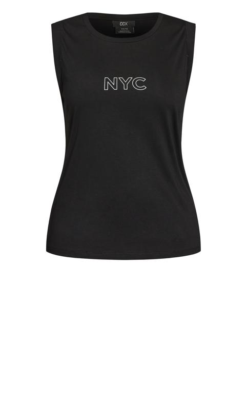 City Chic Black NYC Active Vest Top 5