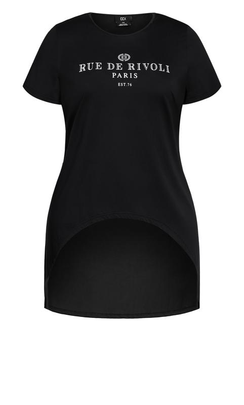 CCX Black Paris Slogan T-Shirt 5