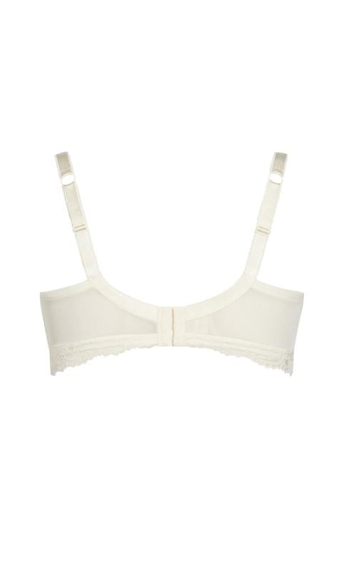 Hips & Curves Ivory Lace Full Coverage Bralette 4