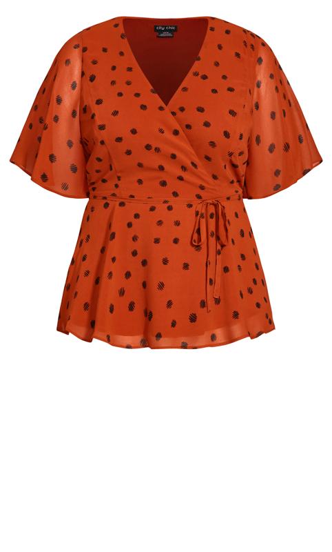 Orange Kimono Spot Top 5