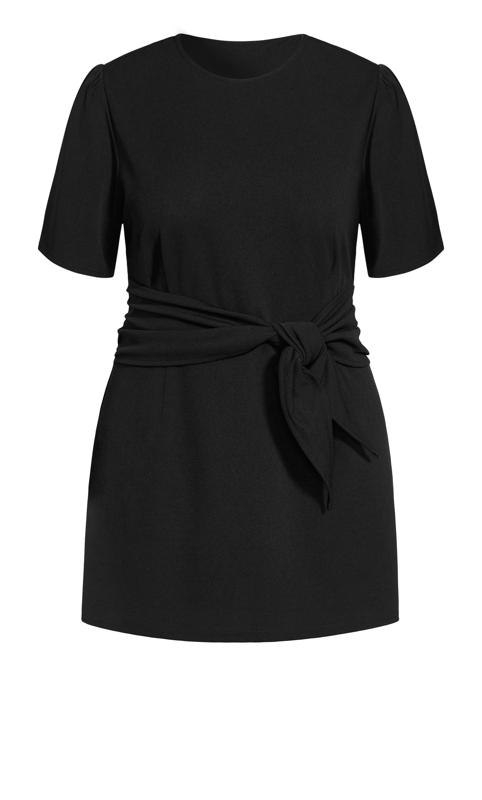 Tie Point Dress Black 4