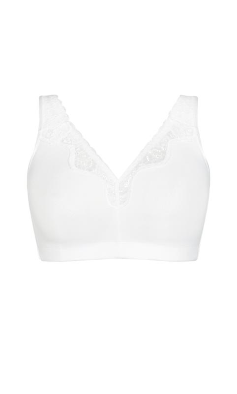 Hips & Curves Ivory Lace Full Coverage Bralette