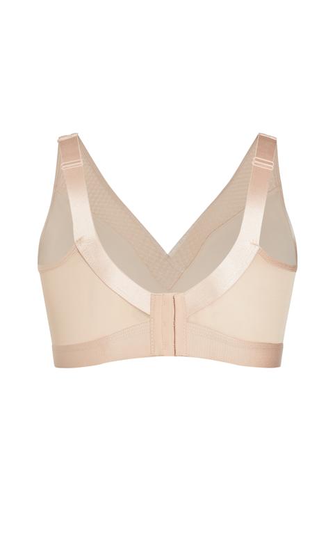 Evans Nude Cooling Non-Wired Mesh Detail Bra 4