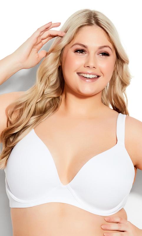 Avenue Body  Women's Plus Size Soft Caress Bra - White - 50ddd