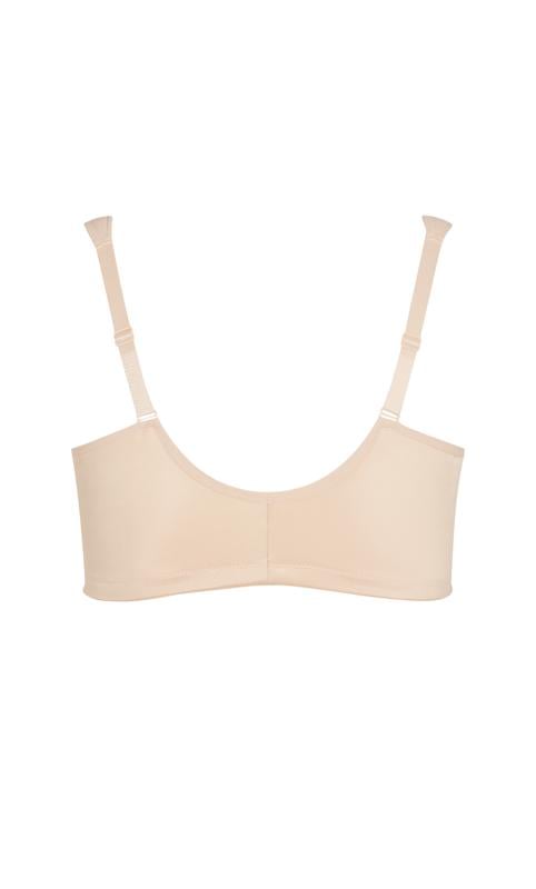 Evans Nude Underwired Full Cup Bra with Lace 4
