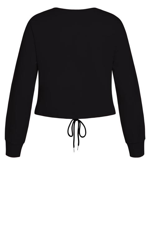 Check In Sweat Top Black 7