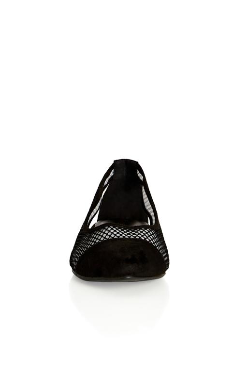 Black Alessa Flat Shoe 5