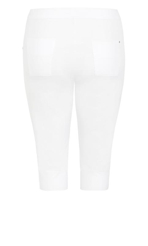 Arna York White Cropped Trousers 5