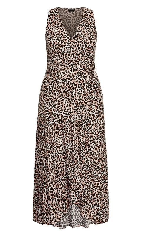 Evans Brown Leopard Print Maxi Dress 3