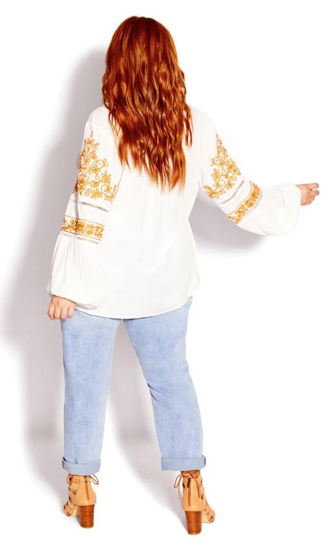Spirit Embroidered Top Ivory 5