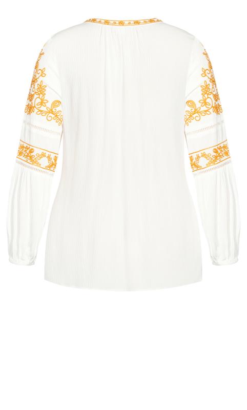 Spirit Embroidered Top Ivory 7