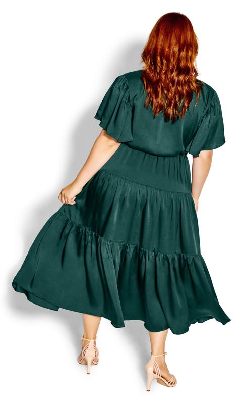 Tiered Sweetness Maxi Dress Emerald 3