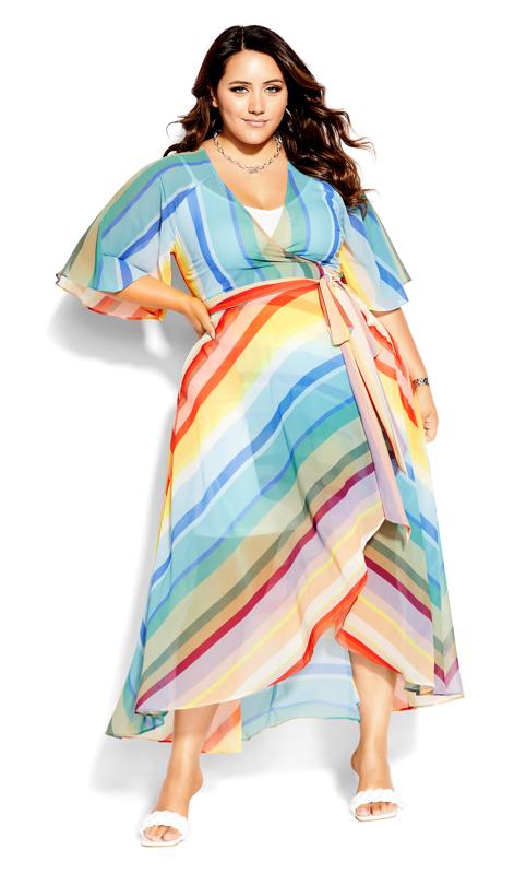 Gelato Stripe Multicolor Maxi Dress 2