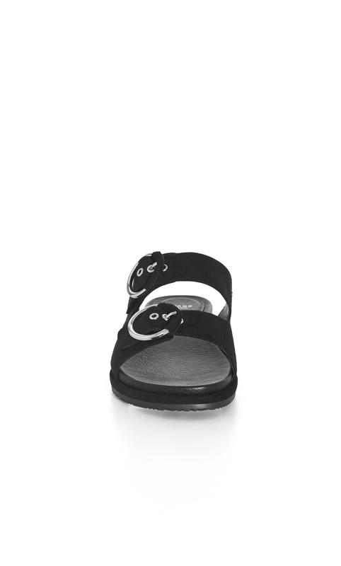 Wide Fit Buckle Slide Black