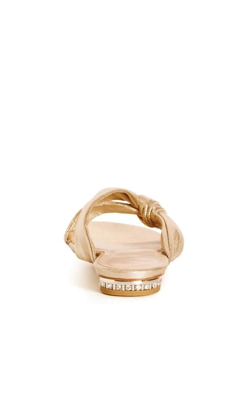 Evans Gold Knotted Sandals 3