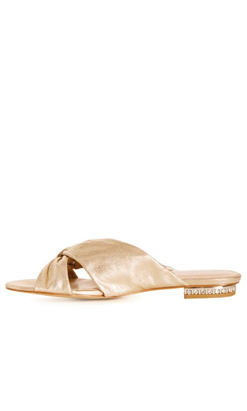 Evans Gold Knotted Sandals 4