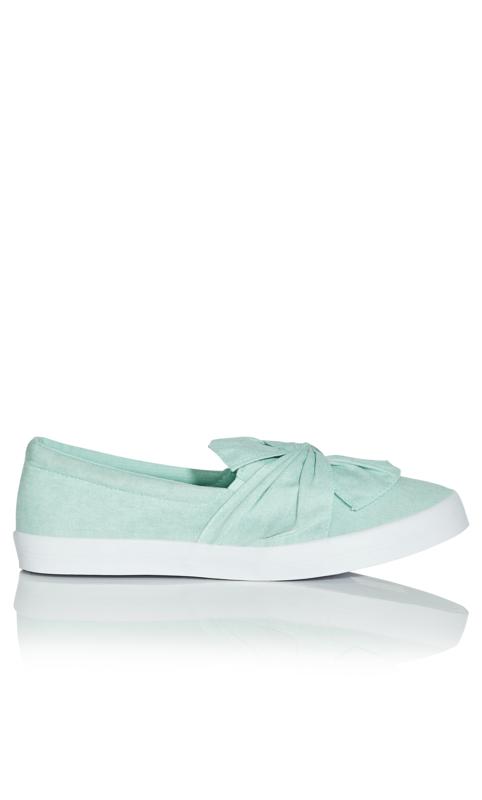 WIDE FIT Knot Skater - green 2