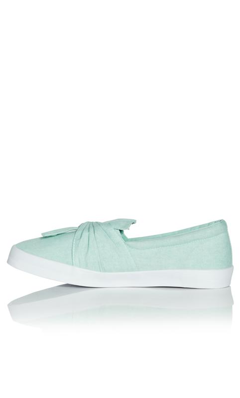 WIDE FIT Knot Skater - green 4