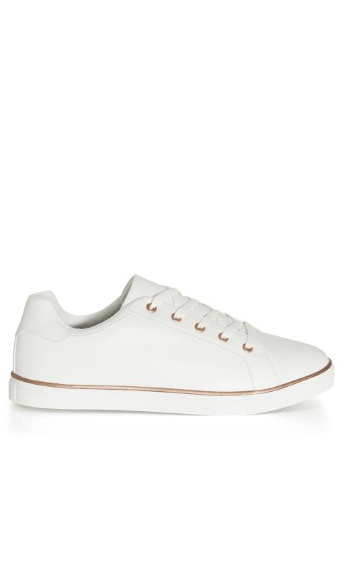 Wide Fit Spencer Trainer White 2