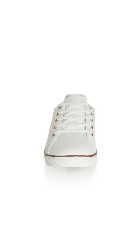 Wide Fit Spencer Trainer White 5