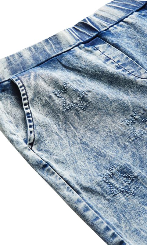 Avenue Light Blue Acid Wash Cropped Skinny Jeans 8