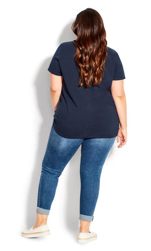 Evans Navy Faux Layer Tee 4