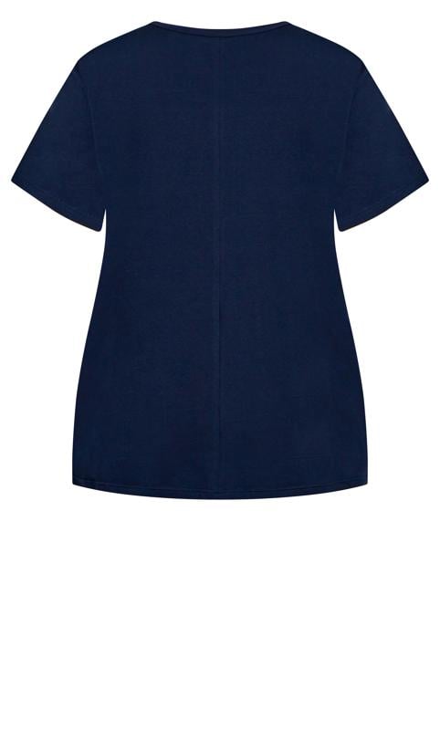 Evans Navy Faux Layer Tee 6