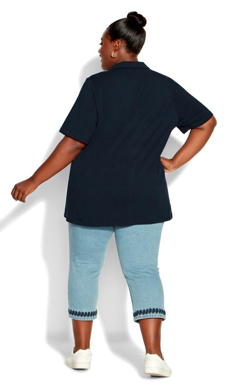 Evans Navy Blue 2 in 1 Polo T-Shirt 4