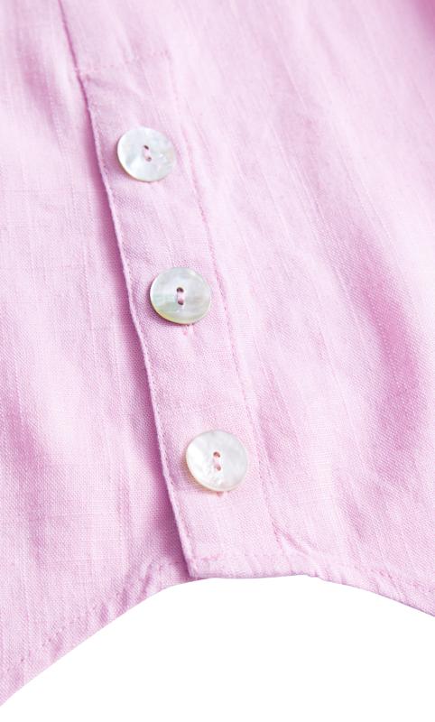 Evans Pink Sleeveless Longline Tunic Shirt 4