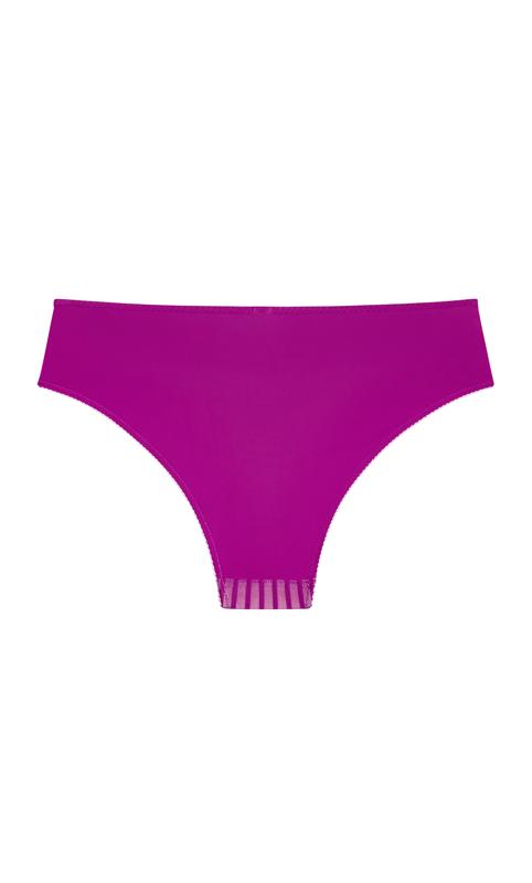 Fifi Magenta Pink Lace Trimmed Shorty 4
