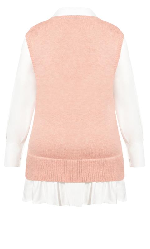 Knit Vest Pink Mini Dress 6
