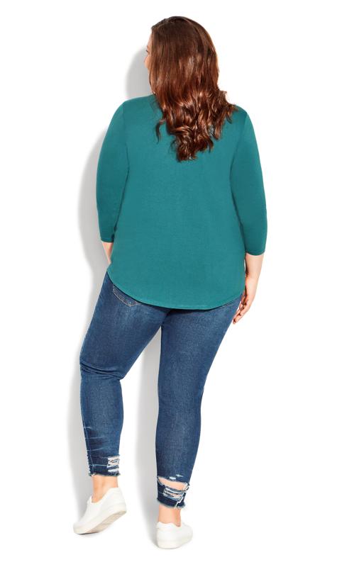 Evans Green Milly Pleat Plain Top 4