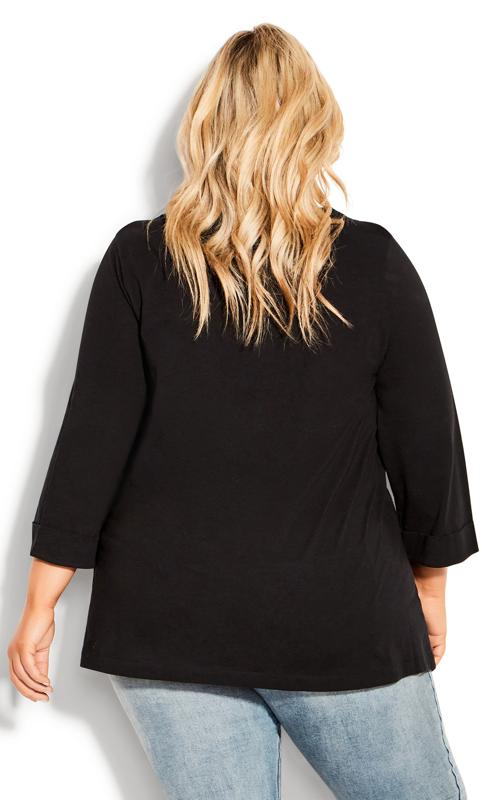 Evans Black Layered Asymmetrical Top 4