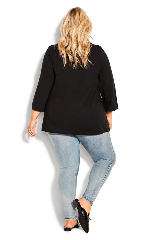 Evans Black Layered Asymmetrical Top 5