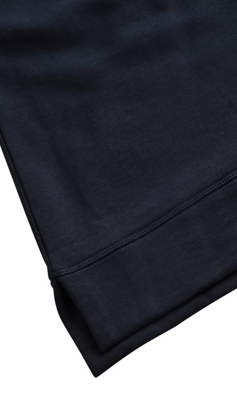 Hi Lo Crew Neck Relaxed Navy Blue Sweat Top 12