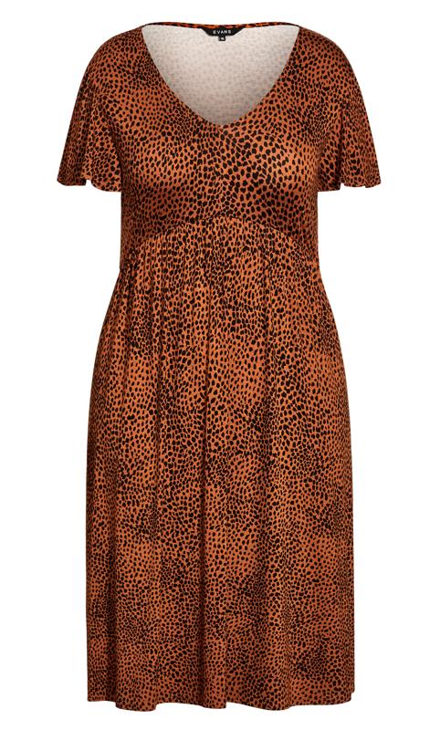 Animal Print Dress Tawny 3