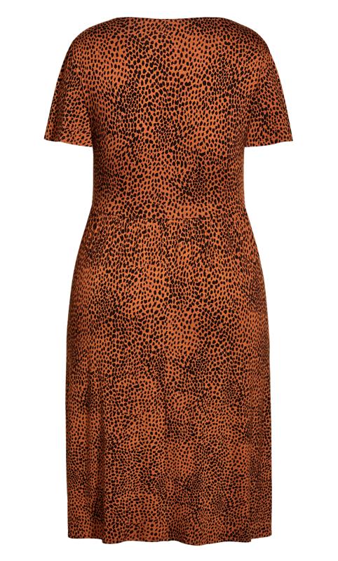 Animal Print Dress Tawny 4