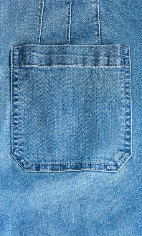 Evans Mid Blue Denim Flared Jeans 5