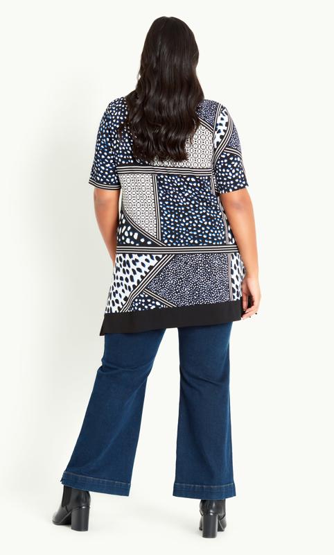 Eilat Black Asymmetrical Animal Print Tunic 4