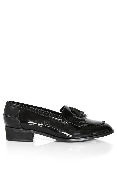 Extra Wide Fit Delilah Flat Black Shoe 2