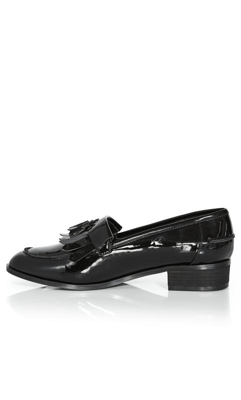 Extra Wide Fit Delilah Flat Black Shoe 4