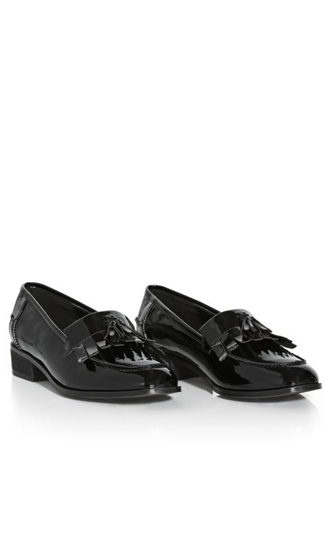 Extra Wide Fit Delilah Flat Black Shoe 6