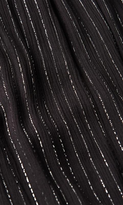Sparkle Stripe Dress Black 7
