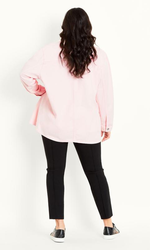 Twill Plain Pink Jacket 4